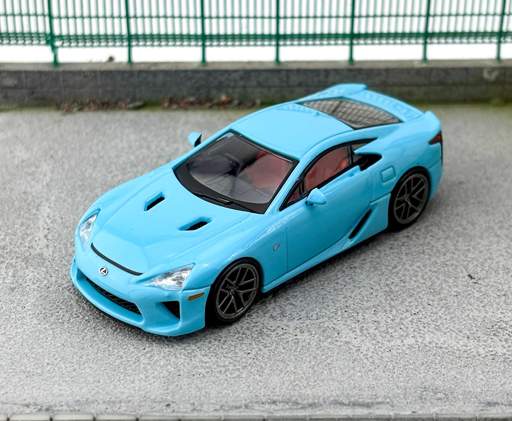 CM 1:64 Blue LFA Hatchback Racing Sports Model Diecast Metal Car New Collection