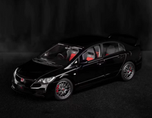 Load image into Gallery viewer, WELL 1:18 Black JDM Civic Vtec Type R FD2 Sports Diecast Model Metal Car New
