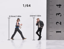 Load image into Gallery viewer, 1:64 Painted Figure Model Miniature Resin Diorama Sand Toy Street Couple Set
