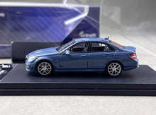 Load image into Gallery viewer, King 1:64 Blue C63 AMG W204 Sedan Sports Model Diecast Metal Car New Collection
