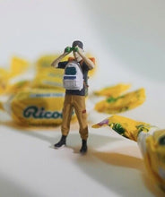 Load image into Gallery viewer, 1:64 Painted Figure Model Miniature Resin Diorama Sand Hiking Backpacker Travel
