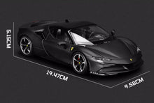 Load image into Gallery viewer, Bburago 1:24 Black SF90 Stradale Racing Sports Model Toy Diecast Metal Car BN
