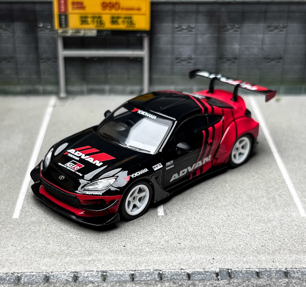 MINIGT 1:64 GR86 HKS TYPE R ADVAN Sports Model Diecast Metal Car BN