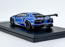 Load image into Gallery viewer, King 1:64 Luminous Blue Aventador LP700 LBWK Sport Model Diecast Metal Car New Collection
