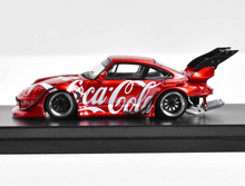 Load image into Gallery viewer, SW 1:64 Red Coke 911 RWB 993 Big Spoiler Sports Model Diecast Metal Car New Collection
