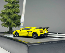 Load image into Gallery viewer, Minigt 1:64 Yellow Corvette ZR1 Sports Model Diecast Metal Car New Collection
