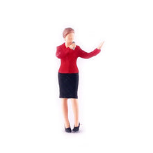 Load image into Gallery viewer, 1:64 Painted Figure Mini Model Miniature Resin Diorama News Hostess Cameraman R
