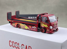 Load image into Gallery viewer, CC 1:64 Red Hino H300 #95 Custom Tow Flatbed Truck Model Diecast Metal Car New Collection
