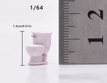 Load image into Gallery viewer, 1:64 Painted Figure Model Miniature Resin Diorama Sand Furniture Fan Bed Basin
