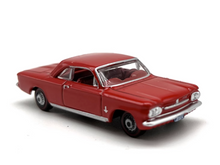 Load image into Gallery viewer, 1:87 Red 1963 Corvair Coupe Sports Racing Classic Model Diecast Metal Car
