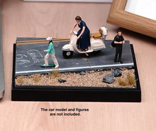 Load image into Gallery viewer, 1:64 Painted Car Model Base Miniature Diorama Sand Road Highway Scenario Rock
