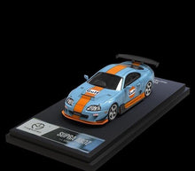 Load image into Gallery viewer, TM 1:64 JDM Supra A80Z Gulf Racing Sports Figure Model Diecast Metal Car New

