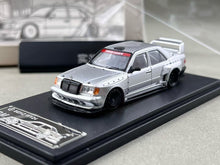Load image into Gallery viewer, RM 1:64 Silver W124 Widebody Sedan Sports Model Diecast Metal Car New Collection
