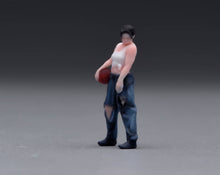 Load image into Gallery viewer, 1:64 Painted Figure Model Miniature Resin Girl Sporty Lady Woman Basketball
