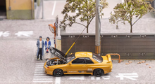 Load image into Gallery viewer, FH 1:64 Yellow JDM Skyline GTR R32 S-Tune Sports Model Diecast Metal Car New Collection
