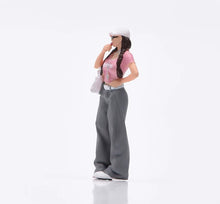 Load image into Gallery viewer, 1:64 Painted Figure Model Miniature Resin Diorama Toy Sand Trendy Fashion Girl
