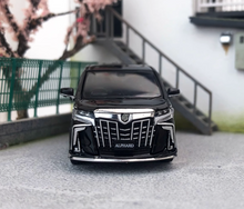 Load image into Gallery viewer, Hobby Japan 1:64 Black Alphard MPV V6 Mini Van Model Diecast Metal Car New
