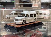 Load image into Gallery viewer, GOC 1:64 White GMC Savana Cutaway Van MPV RV Model Diecast Metal Car New Collection
