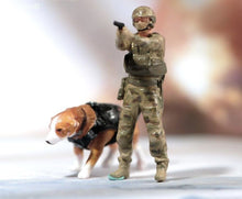 Load image into Gallery viewer, 1:64 Painted Unpainted Figure Model Miniature Resin Diorama Soldier Patrol Dog New
