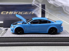 Load image into Gallery viewer, Elite 1:64 Blue Charger SRT Engine Sedan Sports Model Diecast Metal Car New Collection
