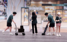 Load image into Gallery viewer, 1:64 Painted Figure Model Miniature Resin Sand Diorama Supermarket Staffs Set
