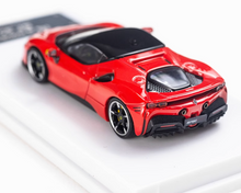 Load image into Gallery viewer, MJ 1:64 Red SF90 Hard Top Racing Sports Model Diecast Metal Car New Collection
