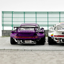 Load image into Gallery viewer, SW 1:64 Purple 911 RWB 993 Apple #18 Racing Sports Model Diecast Metal Car New Collection
