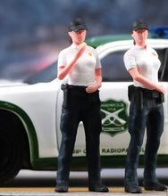 Load image into Gallery viewer, 1:64 Painted Figure Model Miniature Resin Diorama Sand Woman Police Officer Lady
