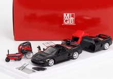 Load image into Gallery viewer, MLGB 1:64 Black NA1 NSX TRA Camper Trailer Sport Model Diecast Metal Car New
