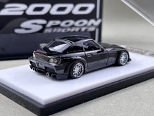 Load image into Gallery viewer, MT 1:64 JDM Black S2000 Spoon Sports Convertible Model Diecast Metal Car New Collection
