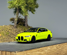 Load image into Gallery viewer, AR 1:64 Yellow M3 G80 Sedan Sports Model Diecast Metal Car New Collection
