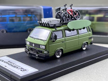 Load image into Gallery viewer, Mortal 1:64 Green VW T3 Multi Van Camper Sports Model Diecast Metal Car New Collection
