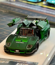 Load image into Gallery viewer, DK 1:64 HEC Green F40 LBWK Racing Sports Model Diecast Metal Car New Collection

