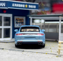 Load image into Gallery viewer, Liberty 1:64 Ice Blue Panamera Turbo S Figure Sport Model Diecast Metal Car

