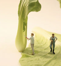 Load image into Gallery viewer, 1:64 Painted Figure Model Miniature Resin Diorama Sand Gardener Worker Pruning

