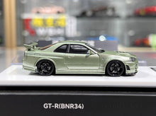 Load image into Gallery viewer, BZMW 1:64 Green Skyline GTR R34 NISMO Z-Tune Sport Model Diecast Resin Car New Collection
