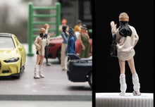 Load image into Gallery viewer, 1:64 Painted Figure Mini Model Miniature Resin Diorama Sand Trendy Girl Sweater New
