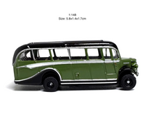 Load image into Gallery viewer, 1:148 Green Bedford OB UK Classic Vintage Bus Model Diecast Metal Car New Collection
