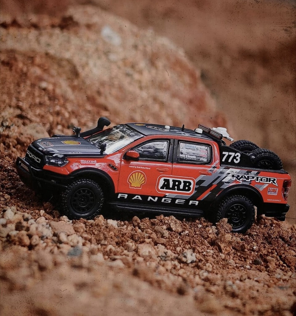 MK 1:64 Red Ranger Raptor ARB Pickup Truck Sports Model Diecast Metal ...