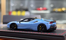 Load image into Gallery viewer, U2 1:64 Blue SF90 Stradale Coupe Hard Top Sports Model Diecast Resin Car New Collection
