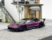 Load image into Gallery viewer, CM 1:64 Purple Zonda Revolucion REV Racing Sports Model Diecast Metal Car New Collection
