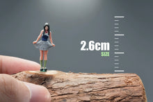 Load image into Gallery viewer, 1:64 Painted Figure Model Miniature Resin Diorama Toy Sand Mini Skirt Girl Cute
