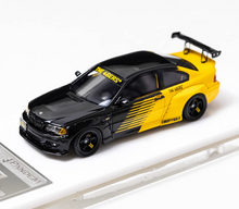 Load image into Gallery viewer, 1:64 Black Yellow M3 E46 Pandem Coupe Sports Model Diecast Resin Car BN
