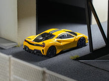 Load image into Gallery viewer, TOC 1:64 Yellow 488 Pista Coupe Sports Model Diecast Metal Car New Collection
