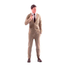 Load image into Gallery viewer, 1:64 Painted Figure Model Miniature Resin Diorama Sand Smoking Man Gentleman Toy Collection
