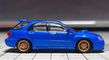 Load image into Gallery viewer, 1:64 Furuya Blue Impreza WRX STI VIII 8 Wagon Sport Model Diecast Metal Car
