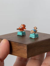 Load image into Gallery viewer, 1:64 Painted Figure Model Miniature Resin Diorama Child Rocking Car Kid Toy
