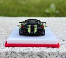 Load image into Gallery viewer, Scalemini 1:64 Black 458 LBWK Racing Sports Model Diecast Resin Car New
