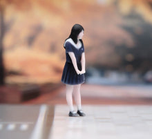Load image into Gallery viewer, 1:64 Painted Figure Model Miniature Resin Diorama Black Hair Pretty Girl Lady D
