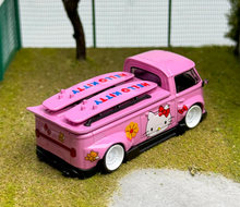 Load image into Gallery viewer, Flame 1:64 Pink VW T1 RWB Pickup Camper Kombi Model Diecast Metal Car New Collection
